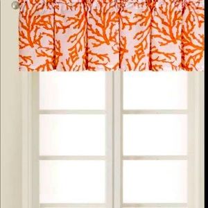 4-like New ☀️🐠Coral pattern Valances 70”Lx-16”D